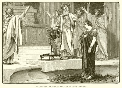 Alexander ved tempelet til Jupiter Ammon av English School