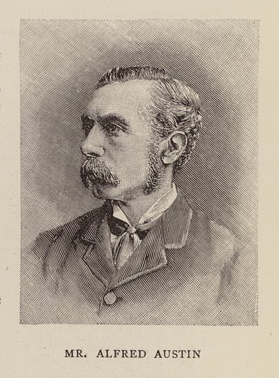 Alfred Austin , engelsk poet (gravering) av English School