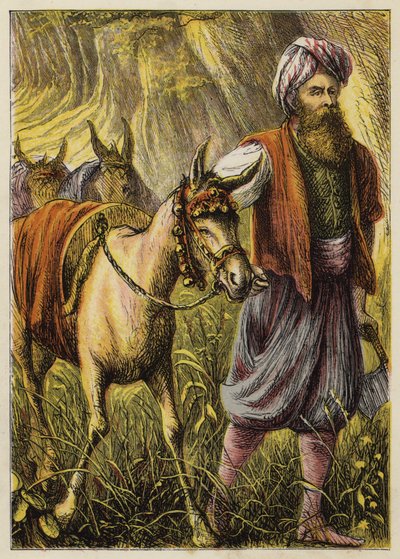 Ali Baba og de førti tyvene (litho-farge) av English School