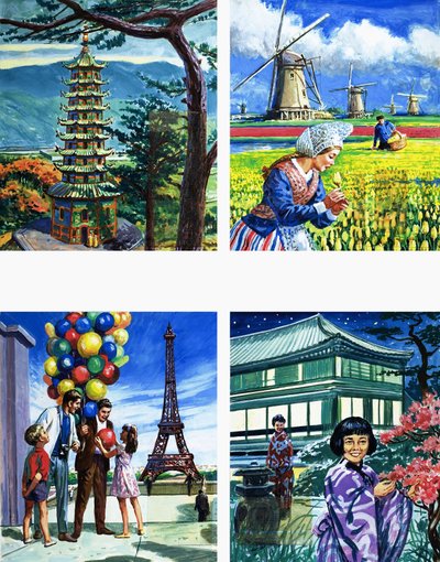 Alle Arten von Gebäuden von English School