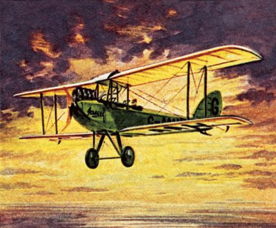 Amy Johnson i sin Gypsy MOth kalt 