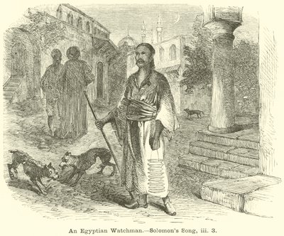 En egyptisk vekter, Solomons sang, iii, 3 av English School