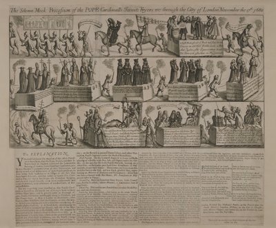 En anti-katolsk prosesjon, 1680 av English School