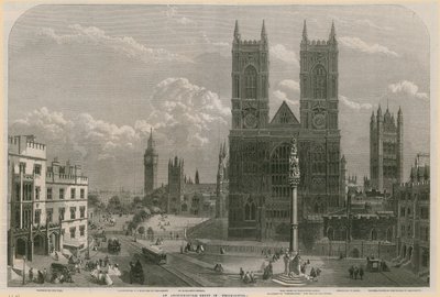 En arkitektonisk gruppe i Westminster av English School