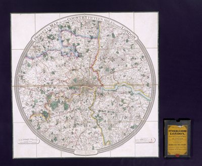 En ordinansundersøkelse av London (farge litho) av English School
