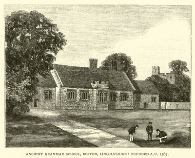 Ancient Grammar School, Boston, Lincolnshire, grunnlagt 1567 e.Kr av English School