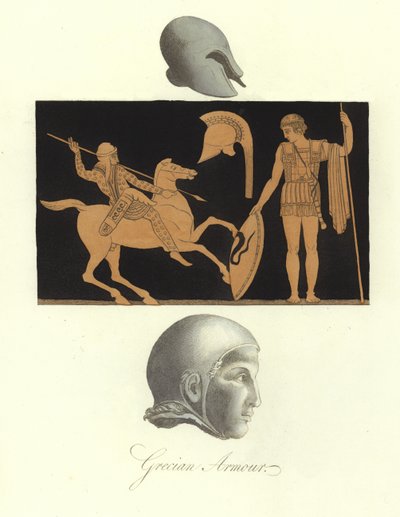 Gammel gresk rustning av English School