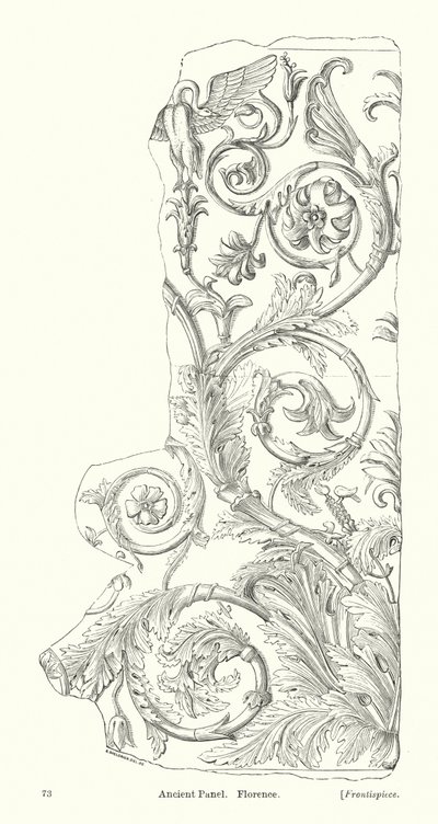 Antikes Panel, Florenz von English School