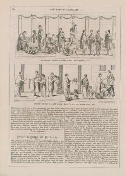 Szenen eines antiken römischen Marktes von English School