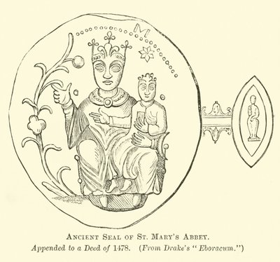 Ancient Seal of St Marys Abbey av English School