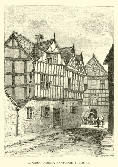 Ancient Street, Nantwich, Cheshire av English School