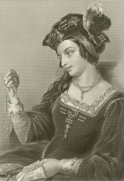 Anne Boleyn, andre kone til kong Henry VIII av English School