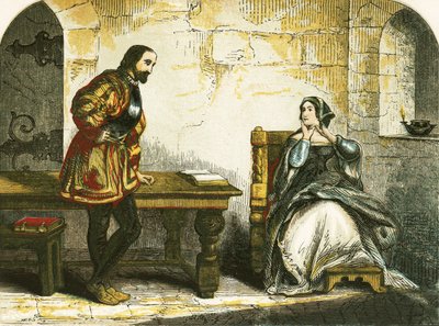 Anne Boleyns Gespräch mit dem Leutnant des Towers von English School