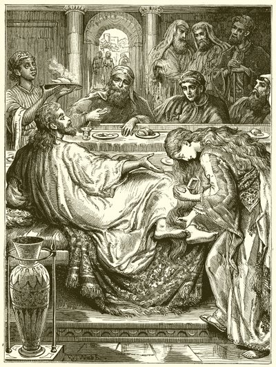 Salving av Jesu føtter av English School