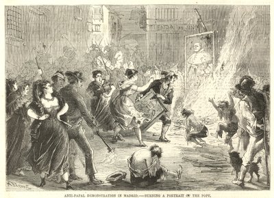 Antipavelig demonstrasjon i Madrid av English School