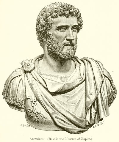 Antoninus. (Byste i museet i Napoli) av English School