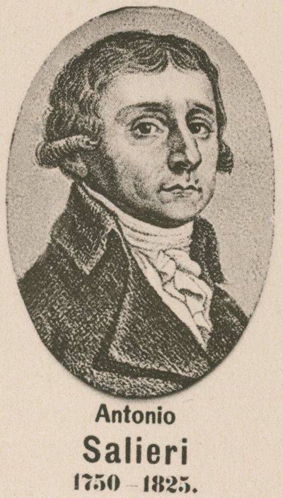 Antonio Salieri (gravyr) av English School