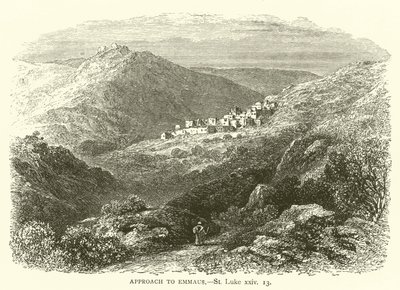 Tilnærming til Emmaus, St. Lukas, xxiv av English School