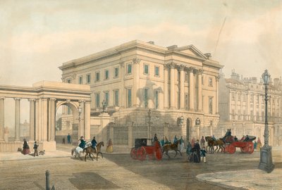 Apsley House og inngang til Hyde Park Corner, Piccadilly, London av English School
