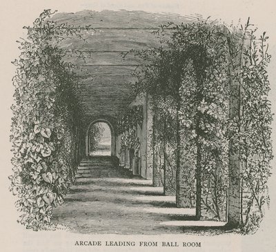 Arcade som fører til Ball Room, Holland House av English School