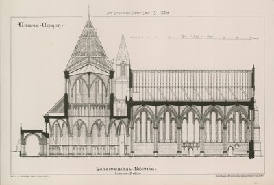 Arkitektonisk utsikt over Temple Church av English School