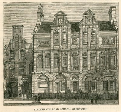 Arkitektur til London School Board: Blackheath Road School, Greenwich, London av English School