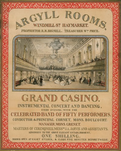 Argyll Rooms, Windmill Street, Haymarket, London av English School