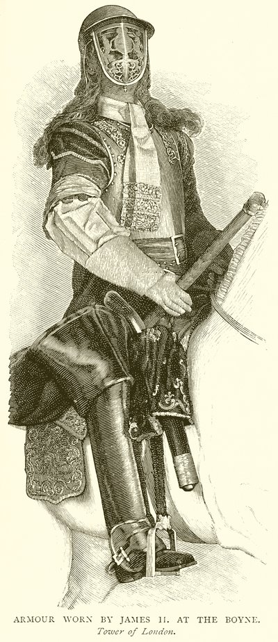 Rustning båret av James II på Boyne av English School
