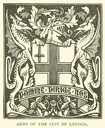 Wappen der Stadt London von English School