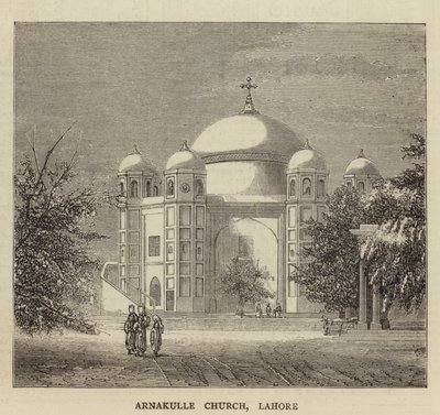 Arnakulle kirke, Lahore (gravering) av English School