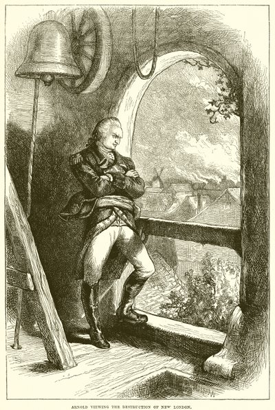 Arnold ser på ødeleggelsen av New London av English School