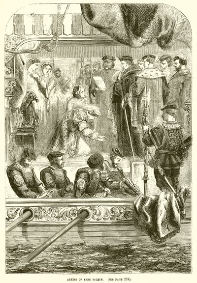 Arrestasjon av Anne Boleyn av English School