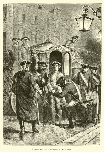 Arrestasjon av Charles Edward i Paris av English School