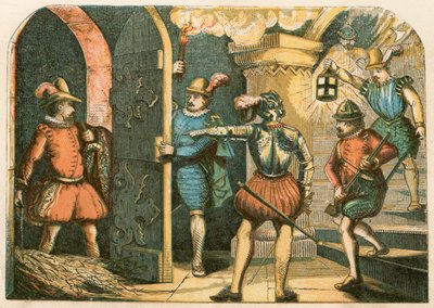 Arrestasjon av Guy Fawkes av English School