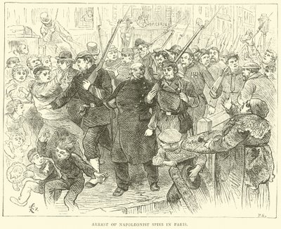 Arrestasjon av napoleonistiske spioner i Paris, oktober 1870 av English School