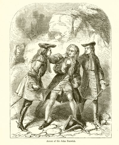 Arrestasjon av Sir John Fenwick av English School
