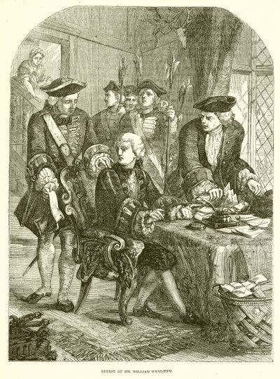 Arrestasjon av Sir William Wyndham av English School