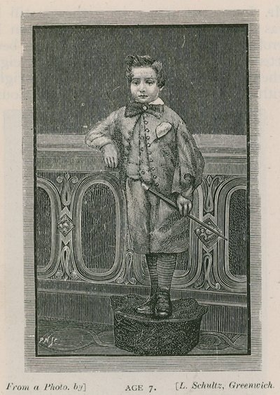 Arthur W Pinero, 7 år gammel av English School
