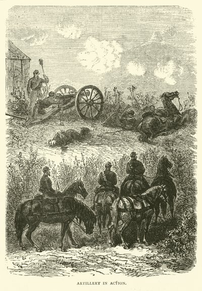 Artilleri i aksjon, oktober 1870 av English School