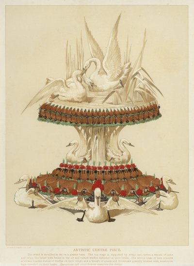 Kunstnerisk bord i midten av English School