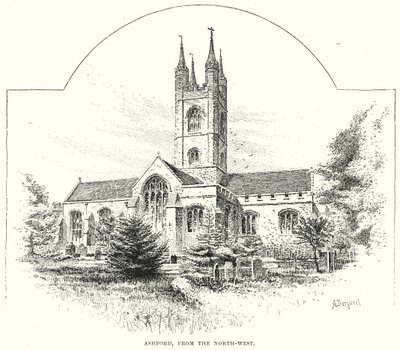 Ashford, fra nordvest (gravering) av English School