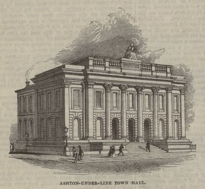 Ashton-under-Lyne rådhus av English School
