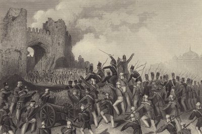 Assault of Delhi - fangst av Kashmiri-porten av English School