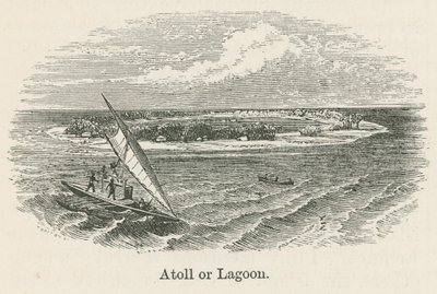 Atoll eller lagune (gravering) av English School
