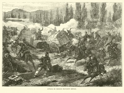 Angrep på fransk proviantkonvoi, september 1870 av English School