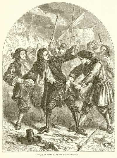 Angrep på James II. på Isle of Sheppey av English School