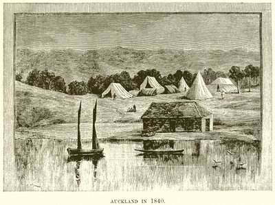 Auckland i 1840 av English School