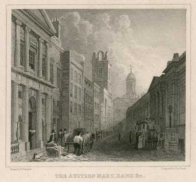 Auction Mart, St Bartholomews Lane, London og Bank av English School