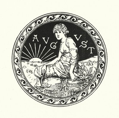 August (gravering) av English School