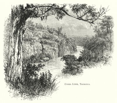 Australia: Corra Lynn, Tasmania (gravering) av English School